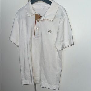 Kids White Polo Shirt